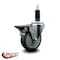 Service Caster 4'' Gray Poly Swivel 1-1/8'' Expanding Stem Caster with Brake SCC-EX20S414-PPUB-PLB-118 - alternate 3